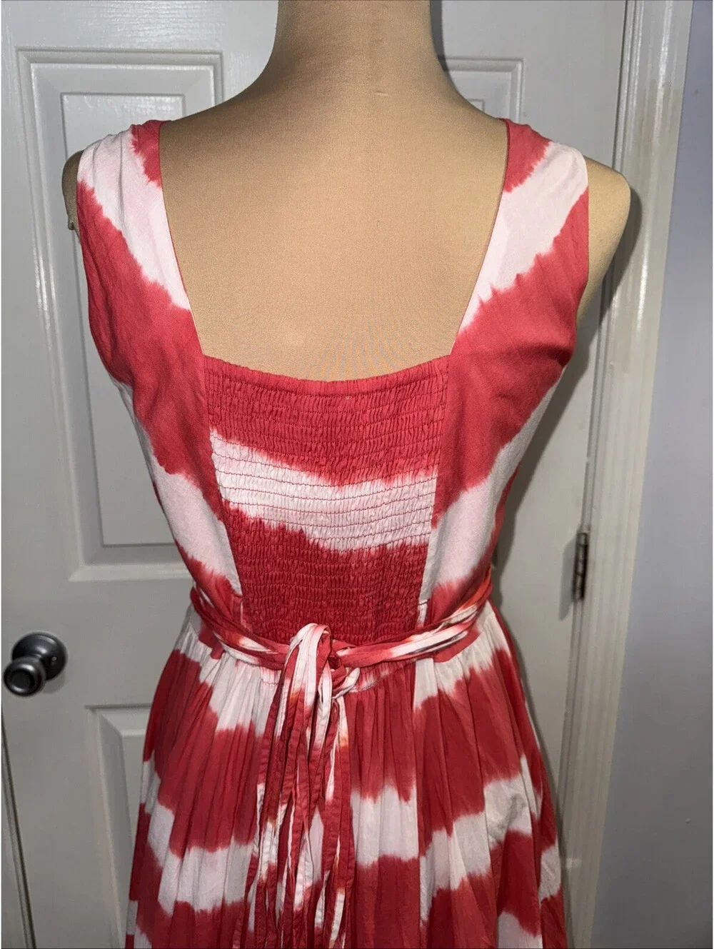 Sundance Island Rhythms Tie Dye Sleeveless V Neck Sundress Dress Size 6